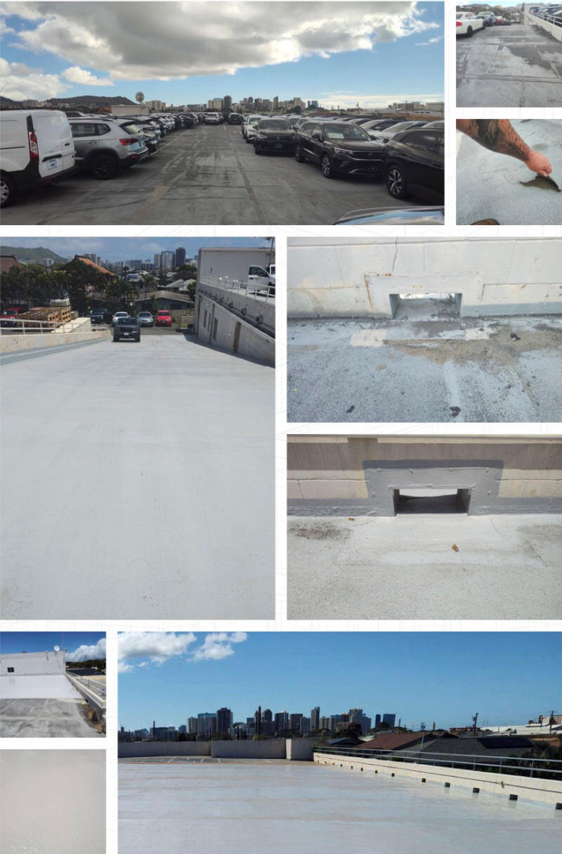 gallery of AVM System 620 being applied to Honolulu Ford upper deck